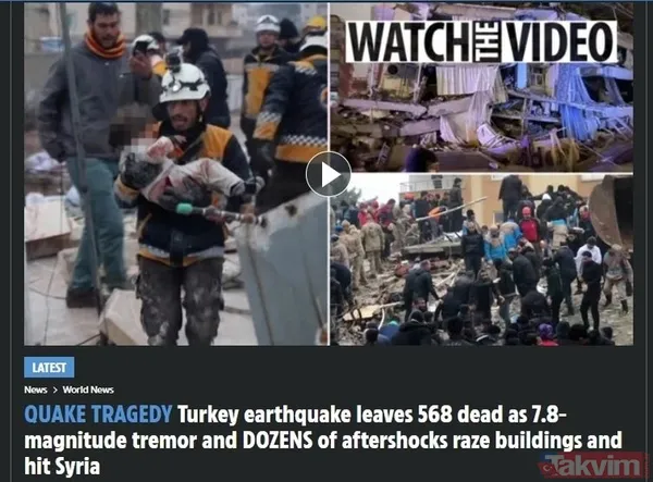 Kahramanmaraş Pazarcık'ta 7,7 büyüklüğünde deprem! Dünya basınında ilk manşet! 16 ülkenin sallandığı deprem hakkında şok harita - 18