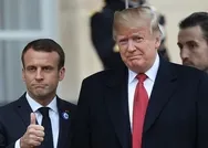 Trump ve Macron, Suriye ve yeni tip koronavirüsü Kovid-19 görüştü