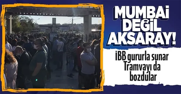 İETT otobüslerinden sonra tramvay da bozuldu! Vatandaşlar yine çile çekti