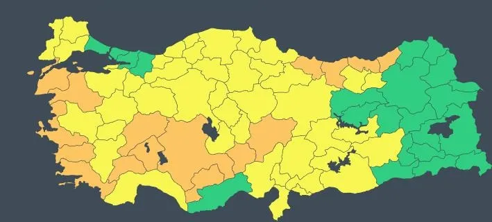 Meteorolojiden 60 ile sarı ve turuncu kod! Hava sıcaklıkları düşüyor sağanak ve fırtına geliyor-3