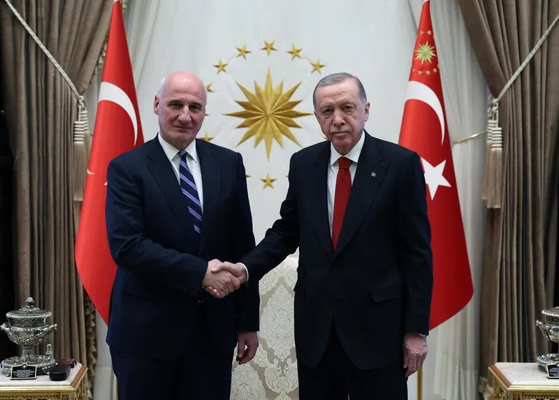 Yunanistan Büyükelçisi Theodoros Bizakis Başkan Erdoğan'a güven mektubunu takdim etti.