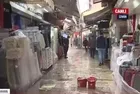 İzmir Kemeraltı'nda yağış sonrası dükkanları su bastı! Ne CHP'li Tunç Soyer var ne İZSU!