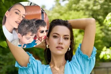 Fahriye Evcen oğulları ile gezmede!