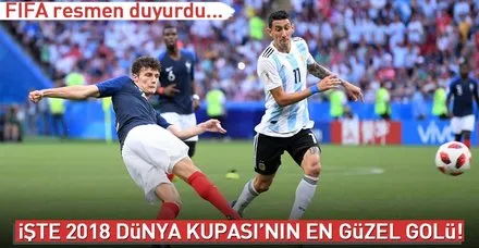 Dünya Kupası'nın en güzel golü açıklandı
