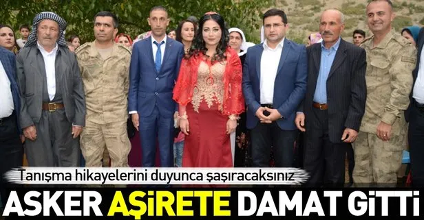 Asker ve aşiret kızı evlendi!
