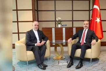 Dışişleri Bakanı Hakan Fidan Bosna-Hersek İslam Birliği Başkanı Reis-ül Ulema Hüseyin Efendi Kavazoviç ile görüştü