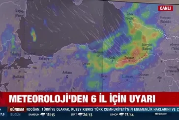 Meteoroloji'den 6 il için kritik uyarı
