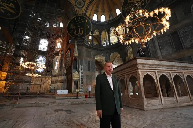 Başkan Erdoğan'dan Ayasofya paylaşımı!