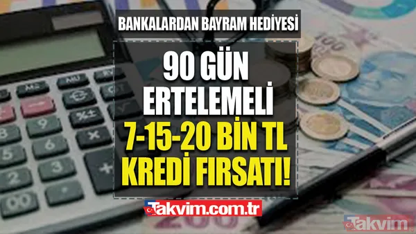 🎁 3 ay ertelemeli, faizsiz 7.000-15.000 ile 20.000 TL kredi fırsatı! Bankalardan bayram hediyesi! 💸 Ziraat, Vakıfbank, Akbank 5 dakikada hesaba yatıyor! - 1