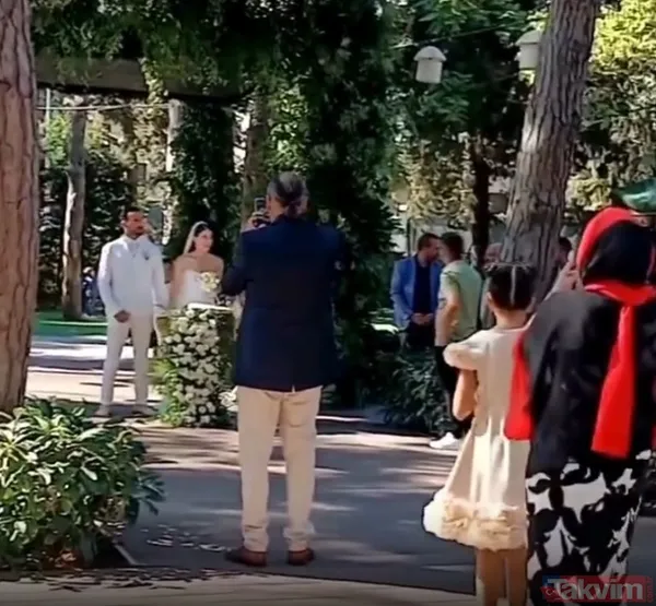 Beril Pozam ve Ersin Arıcı'nin nikah töreninden ilk kareler...