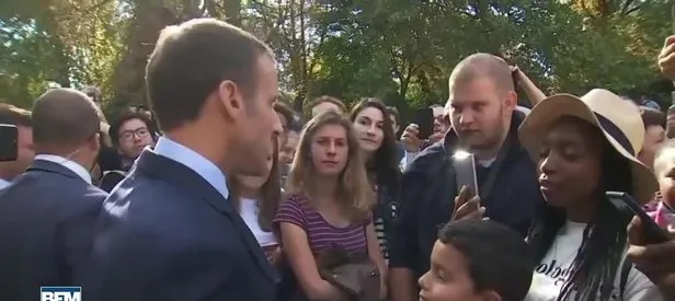 Macron’dan Fransız gence küstah cevap