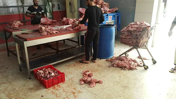 Adana'da mide bulandıran görüntü! Tonlarca kaçak kelle paça koronavirüse iyi geliyor diye vatandaşa yedireceklerdi!-1