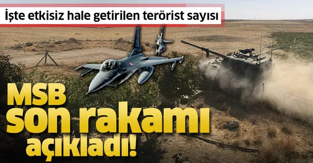 Son dakika: MSB son rakamı açıkladı: Barış Pınarı Harekatı’nda 673 terörist etkisiz hale getirildi