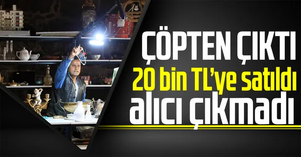 Çöpten çıkan antika bakır kazan 20 bin liraya satışa sunuldu! Alıcı çıkmadı