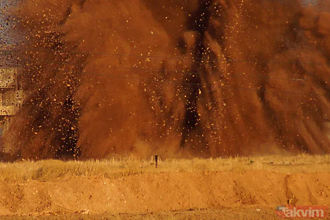 Rasulayn'da teröristlerin tuzakladığı 250 kilo patlayıcı böyle imha edildi