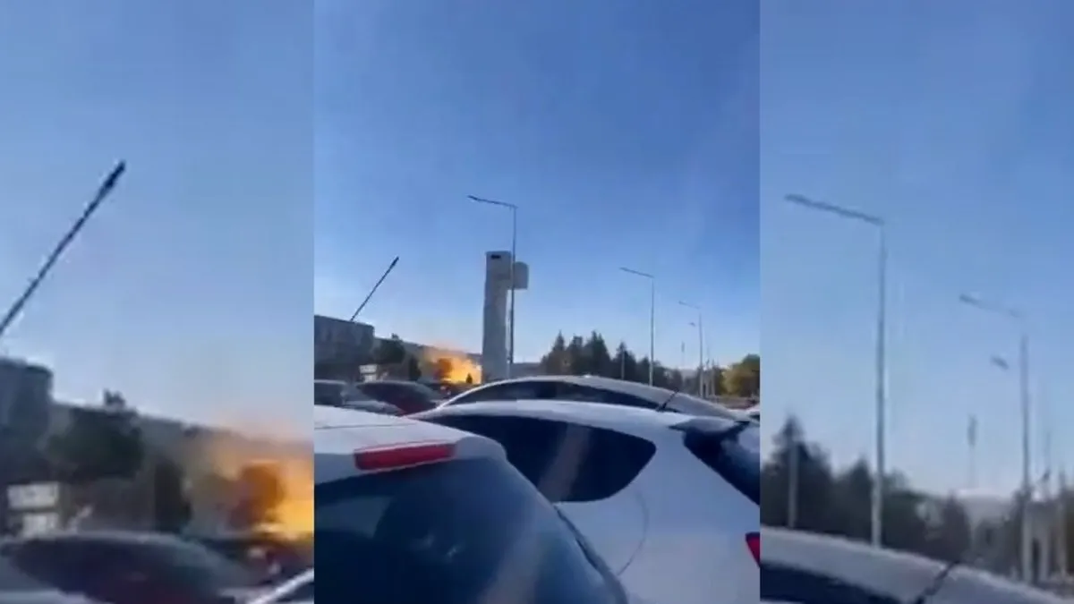 TUŞAŞ TAİ PATLAMA ANI KAMERADA!