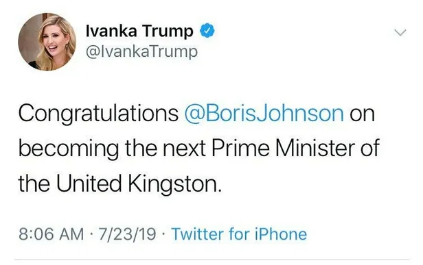 Ivanka Trump’ın ‘Birleşik Krallık’ hatası sosyal medyada olay oldu-1