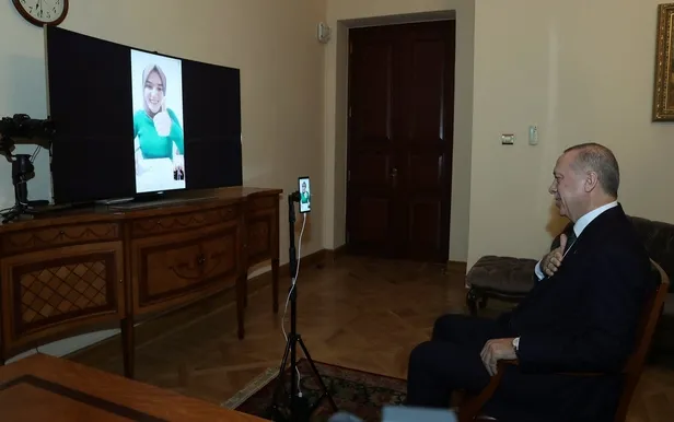 Son dakika: Başkan Erdoğan, Ümmü Gülsün Genç ile görüştü-2