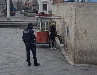 İstanbul’da hareketli anlar! Koronavirüs karantinasından kaçan kadın Taksim’de yakalandı