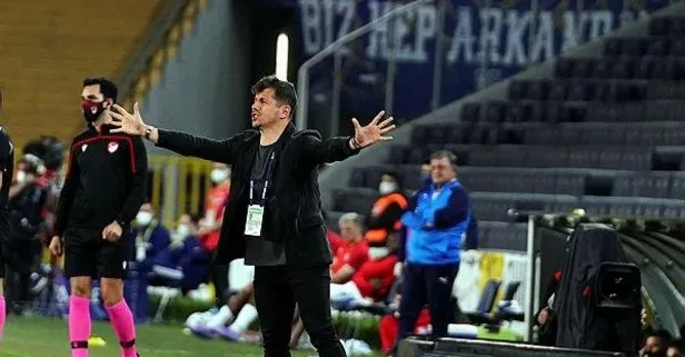 Fenerbahçe’in hocası Emre Belözoğlu kaçan gollere isyan etti! Goller kaçtı kenarda çıldırdı