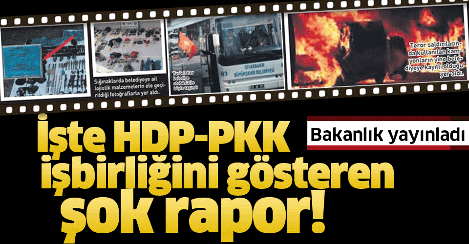 HDP'li belediyelerle PKK'nın işbirliğini gösteren şok rapor ortaya çıktı! Belediye araçlarıyla saldırı düzenlediler