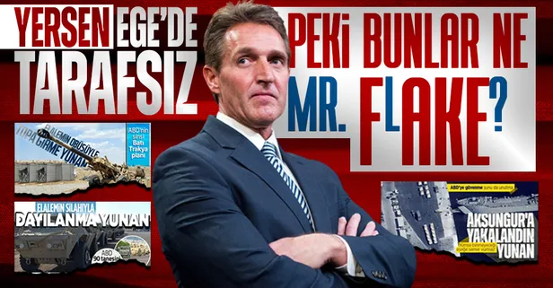 Yunanistan'ı silaha boğan ABD'nin Ankara Büyükelçisi Jeff Flake'ten flaş sözler: Ege'de taraf tutmuyorlarmış!