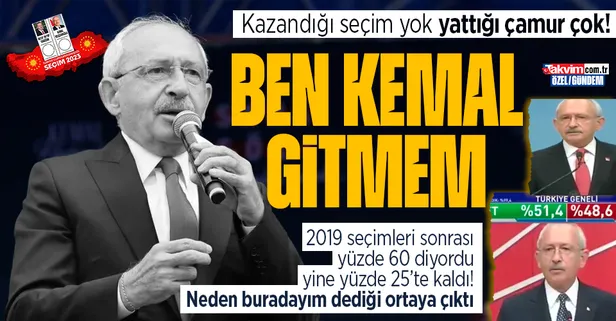 CHP'li Kemal Kılıçdaroğlu "yüzde 40 alamazsak istifa ederim" dedi koltuğa çakıldı! Kazandığı tek seçim yok