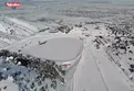 Erzincan güne kar yağışıyla uyandı
