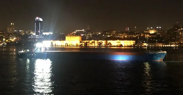 İstanbul Boğazı’nda yük gemisi makine arızası yaptı!