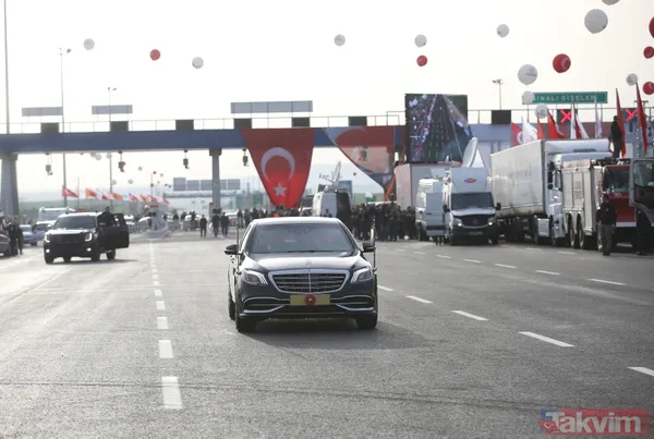 Başkan Erdoğan kurdeleyi kesip direksiyon başına geçti! Kuzey Marmara Otoyolu Kınalı-Odayeri Kesimi açıldı - 14