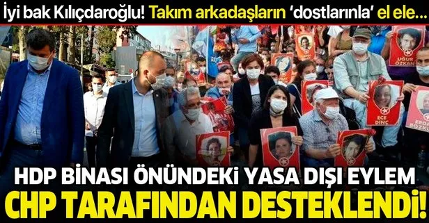 HDP binası önündeki illegal eylem CHP’li Kadıköy Belediye Başkanı Şerdil Dara Odabaşı tarafından desteklenmiş!