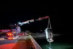 Muğla'da otomobil kanala uçtu! Astsubay Samet Doymuş ile yanındaki Kübra Demirkol kurtarılamadı