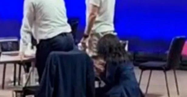 Ermeni hakemden büyük saygısızlık| İstiklal Marşı sırasında telefonuyla oynadı! Cezasız kalmadı