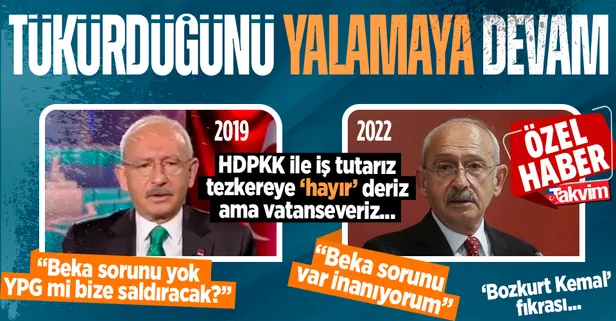 "Beka sorunu yok, YPG mi bize saldıracak?" diyen Kılıçdaroğlu'ndan ikiyüzlülükte zirve: Beka sorunu var buna inanıyorum