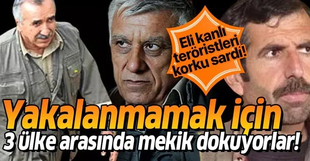 PKK elebaşları Cemil Bayık, Murat Karayılan ve Fehman Hüseyin’i korku sardı! Yakalanmamak için 3 ülke arasında mekik dokuyorlar!