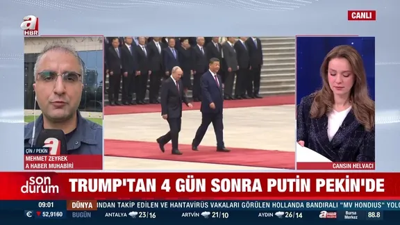 Rusya devlet başkanı Putin Çin'de