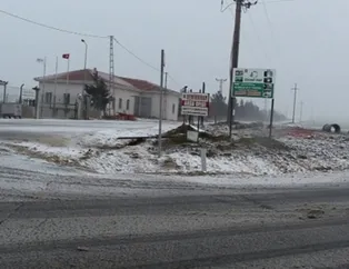 Silivri’de kar yağışı başladı