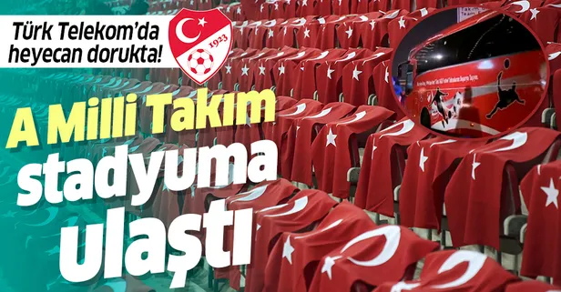 A Milli Takım Türk Telekom Stadyumu'na ulaştı
