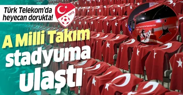 A Milli Takım Türk Telekom Stadyumu’na ulaştı