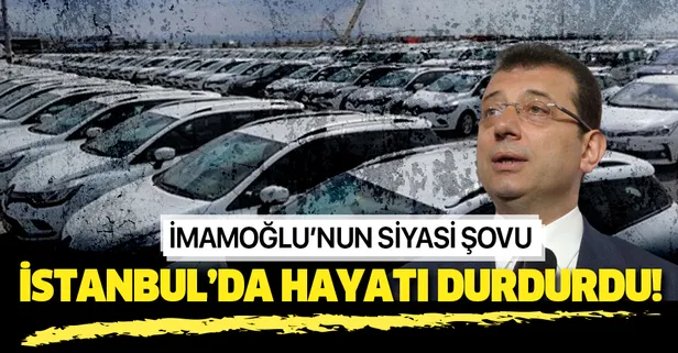 İmamoğlu'nun israf şovu İstanbul'da hayatı durdurdu!