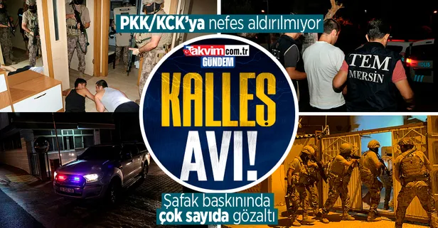 Son dakika: Mersin'de gece yarısı PKK/KCK operasyonu! 11 şüpheli yakalandı