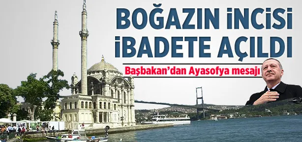 Ortaköy Camii ibadete açıldı