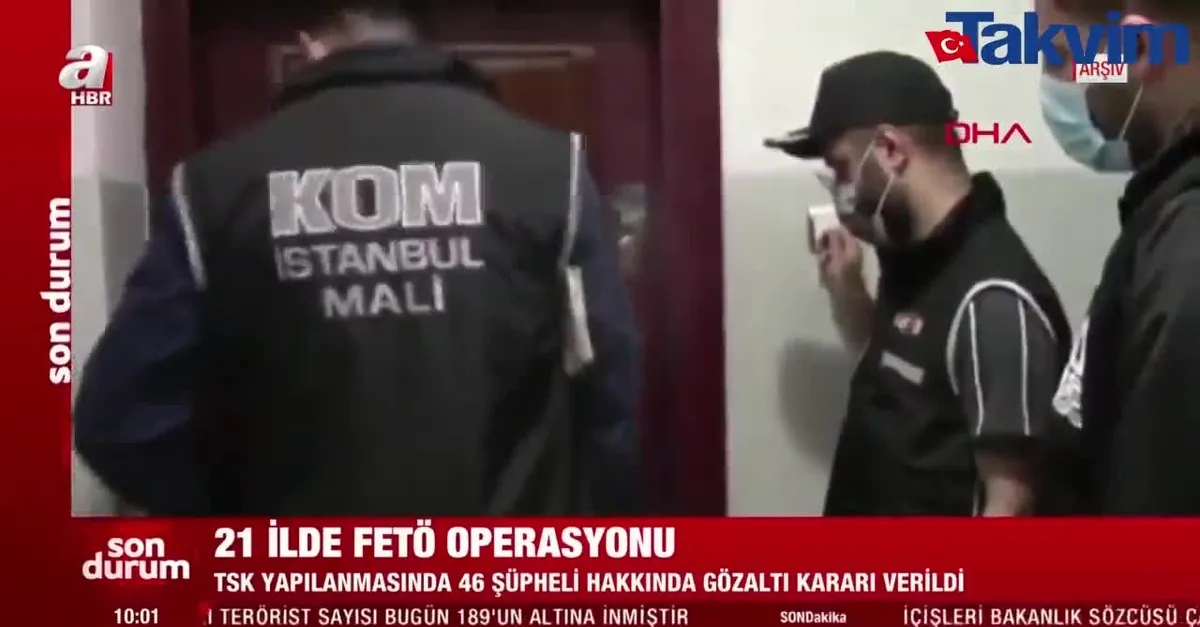 İstanbul merkezli 21 ilde FETÖ operasyonu