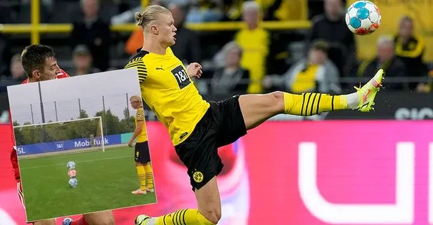 Erling Haaland için zor diye bir şey yok! Borussia Dortmund’un gol makinesi 3 tane topu üst üste dizdi sonrasında yapılmazı yaptı