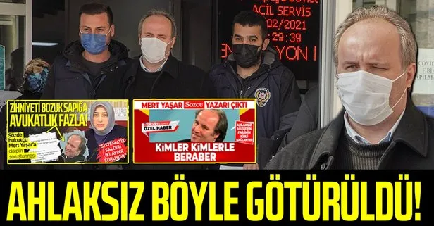 Ahlaksız adliyeye sevk edildi