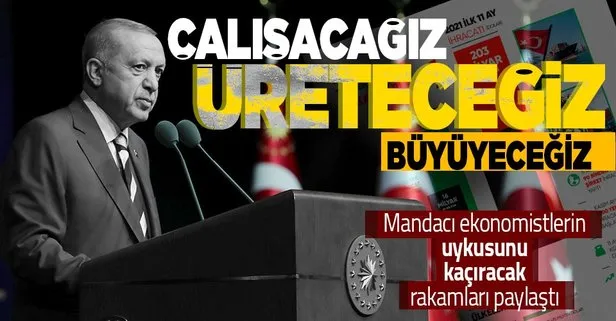 Başkan Erdoğan’dan Kasım ayı ihracat rakamlarına ilişkin paylaşım: Daha çok üreteceğiz, daha çok büyüyeceğiz