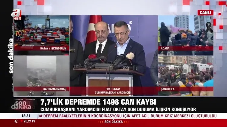 DEPREM BİLANÇOSU SON DAKİKA! ÖLÜ YARALI SAYISINI Cumhurbaşkanı Yardımcısı Fuat Oktay il il açıkladı! Maraş, Hatay, Malatya...