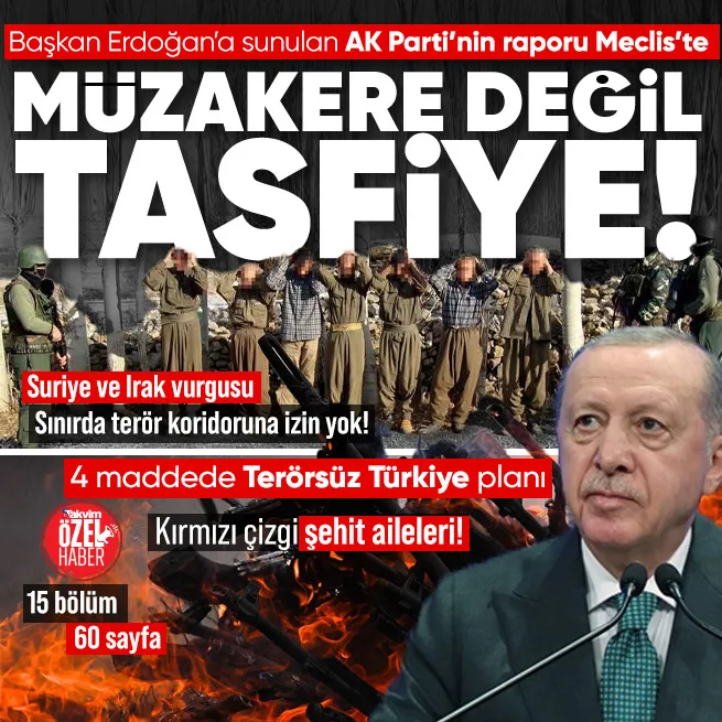 AK Partinin Terörsüz Türkiye raporu Meclise sunuldu! 4 madde tek hedef: Müzakere değil tasfiye!
