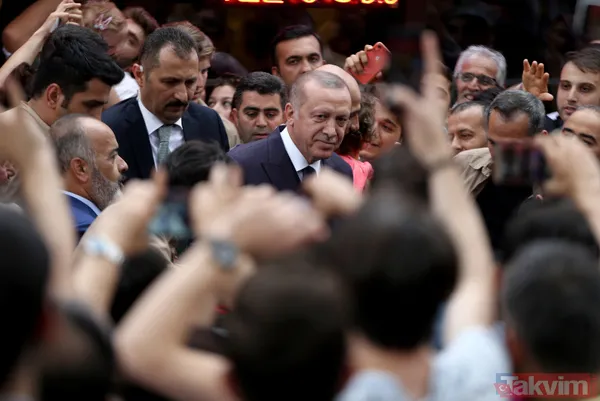 Başkan Erdoğan'a Çengelköy'de vatandaşlardan yoğun ilgi - 5