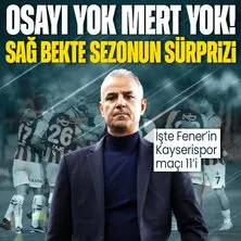 Kadıköy’de kader maçı! İsmail Kartal’dan Osayi ve Mert Müldür’ün yokluğunda sürpriz sağ bek kararı